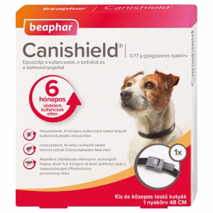 Canishield nyakörv kutyának szúnyog, kullancs, bolha ellen 48cm
