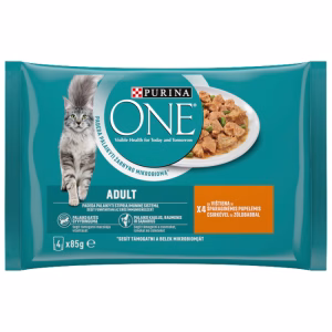 One Cat nedves eledel felnőtt macskáknak csirkével és Zöldbabbal 4x85g
