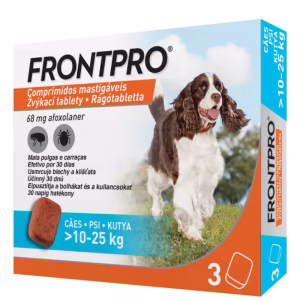 Frontpro Rágótabletta kutyáknak bolhák és kullancsok ellen 10 - 25 kg között