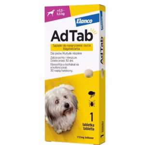 AdTab 2,5-5,5kg kutya 112mg