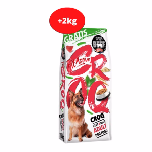 Fitactive Croq 15 + 2 kg Marha + Rizs szárazeledel felnőtt kutyák részére