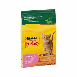 Friskies Junior Csirkével&tejjel száraz macskaeledel 10kg