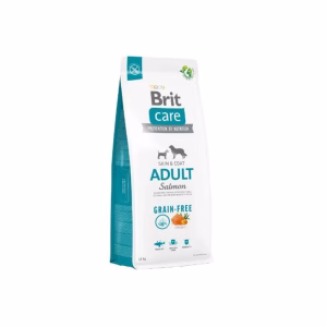 Brit Care Skin and Coat Lazac ízesítésű kutyatáp felnőtt kutyáknak 12 kg