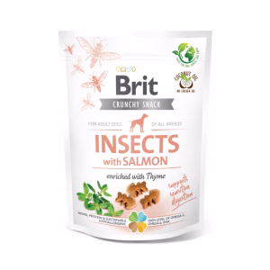 Brit Crunchy Snack Lazac és Kakukkfű jutalomfalat 200g