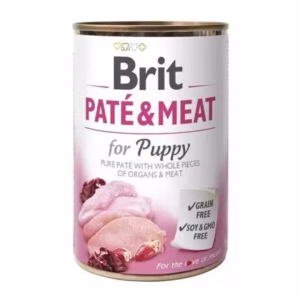 Brit paté & meat junior csirke és pulyka ízesítésű konzerv 400g