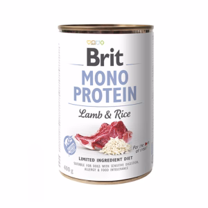 Brit Mono Protein bárány és rizs ízesítésű konzerv 400g