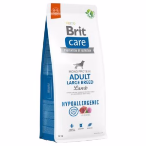 Brit Care Hipoallergén bárány és rizs ízesítésű kutyatáp nagytestű kutyáknak 12 kg