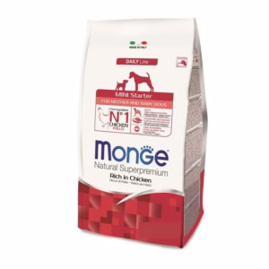 Monge Dog Mini Starter Mother and Baby dogs Csirke & Rizs szárazeledel 15kg