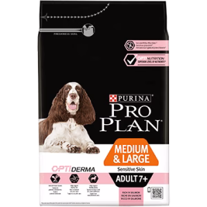 Pro Plan medium/large adult 7+ sensitiv skin lazac 14kg