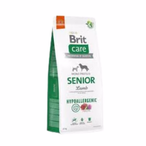 Brit Care Hipoallergén táp bárány és rizs ízesítéssel idős kutyák számára 12kg