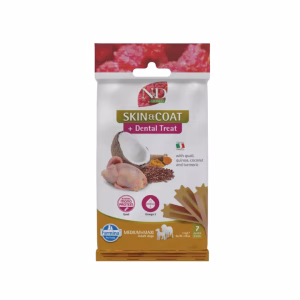 N&d dog skin&coat fürjes jutalomafalat kutyáknak 100g