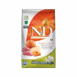 N&D Dog Grain Free Vaddisznó&Alma Sütőtökkel Adult Medium/Maxi 2,5kg