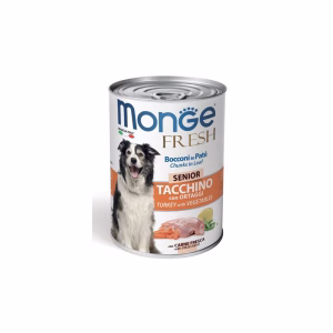 Monge fresh senior konzerv pulykával és zöldségekkel  400g