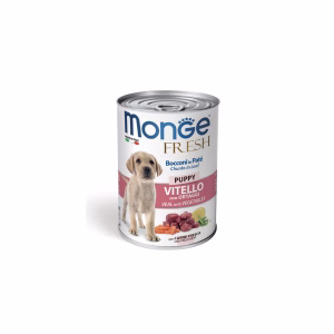 Monge fresh puppy konzerv borjúval és zöldségekkel 400g