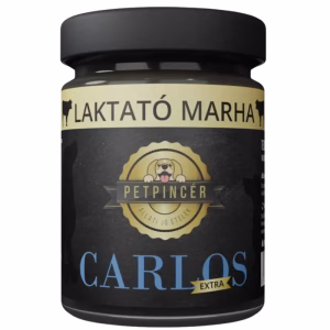 Petpincér CARLOS EXTRA - 80% hústartalom - Laktató marha 300g főzött kutyaeledel